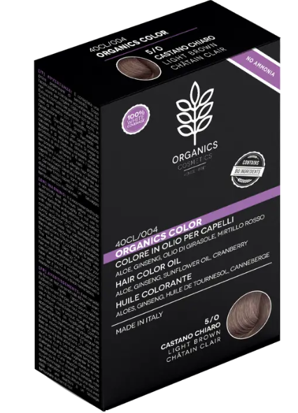 ORGANICS PHARM COLORE IN OLIO PER CAPELLI 5/0 CASTANO CHIARO